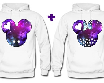 mickey minnie couple hoodies