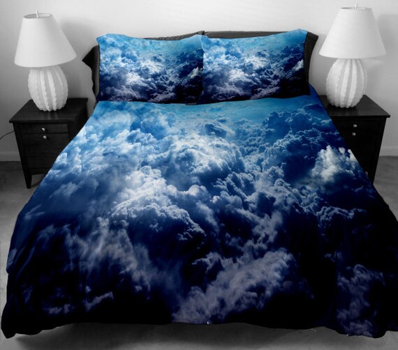 Cloud bedding sets queen duvet covers king bedding set two sides ...