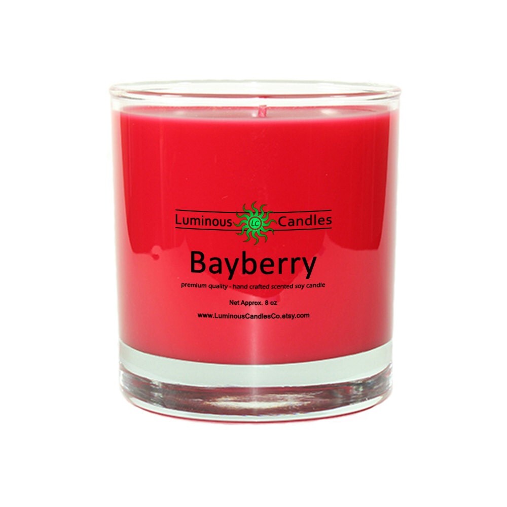Bayberry Scented Soy Candle In A 8 oz Rock by LuminousCandlesCo