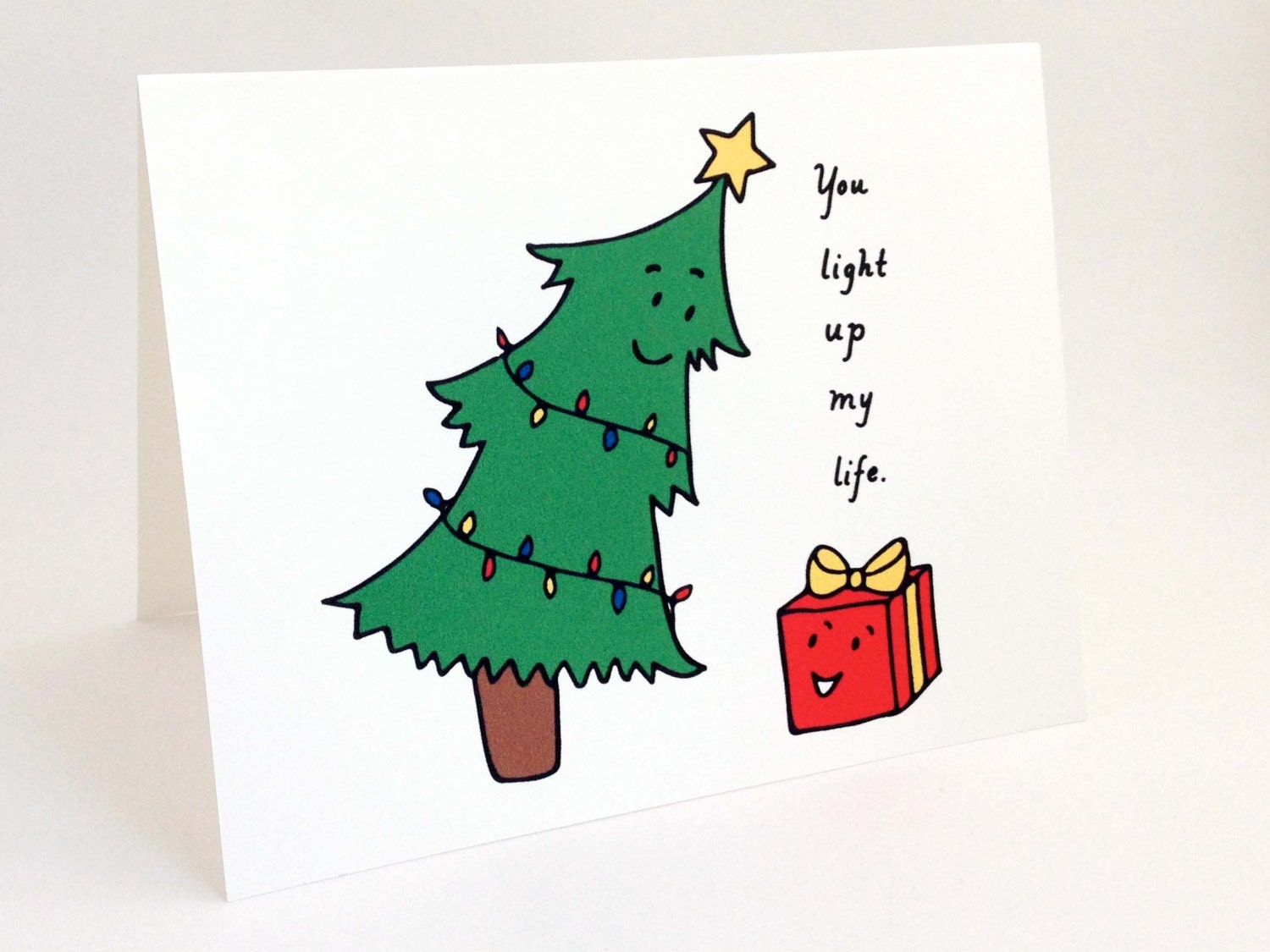 Cute Christmas Card // Punny Holiday Card // Whimsical