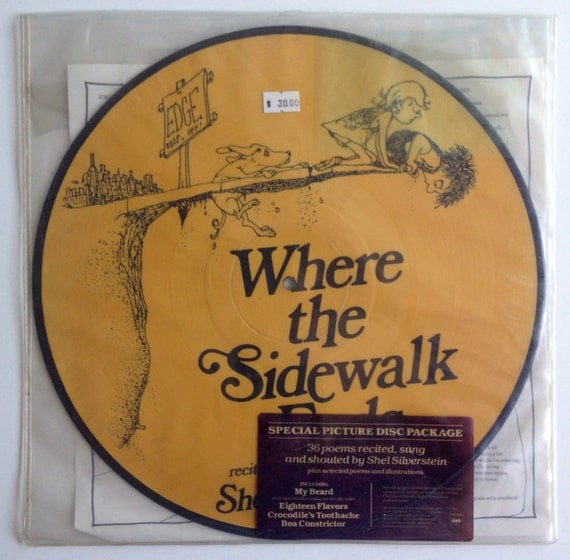 Shel Silverstein Where The Sidewalk Ends Picture Disc LP