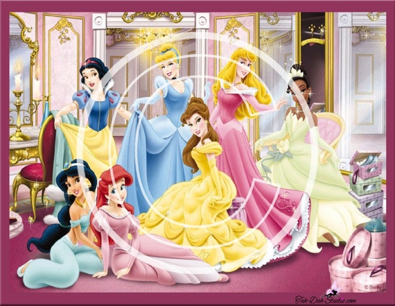 Disney Princess Place Mats Placemats Cinderella by TahDahStudio