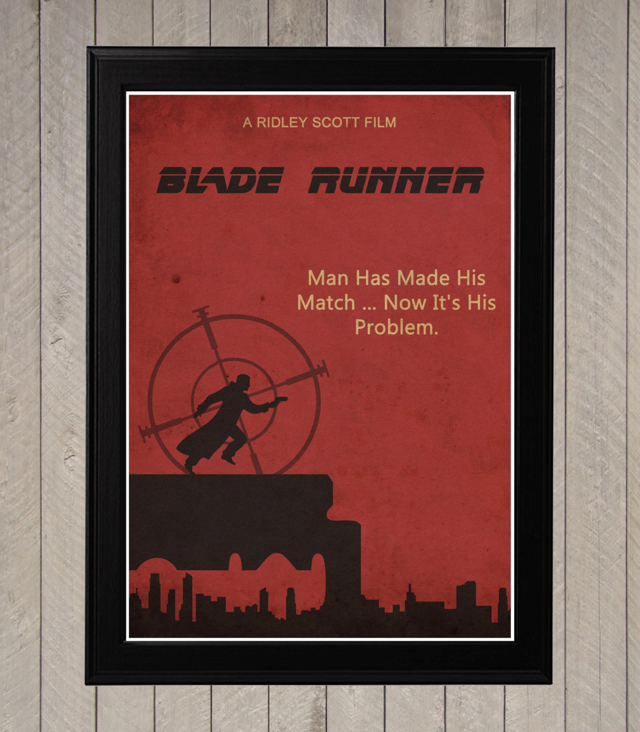  Blade  Runner  Movie Poster Minimalist  Retro Poster Art Print