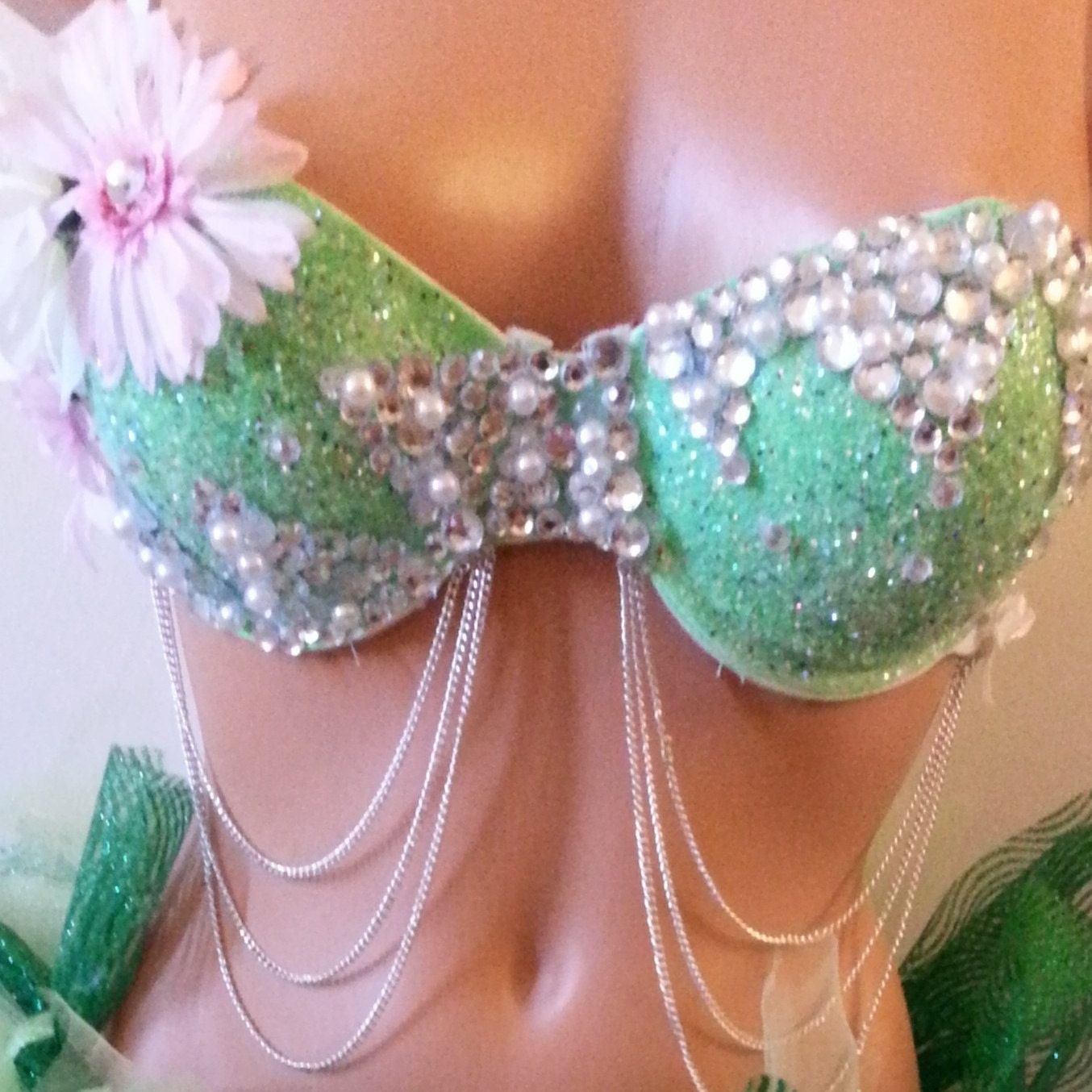 tinkerbell inspired fairy BRA ONLY by LaEDMbras on Etsy