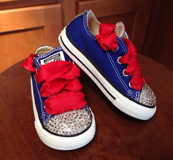Items similar to Fourth of July bling Converse on Etsy