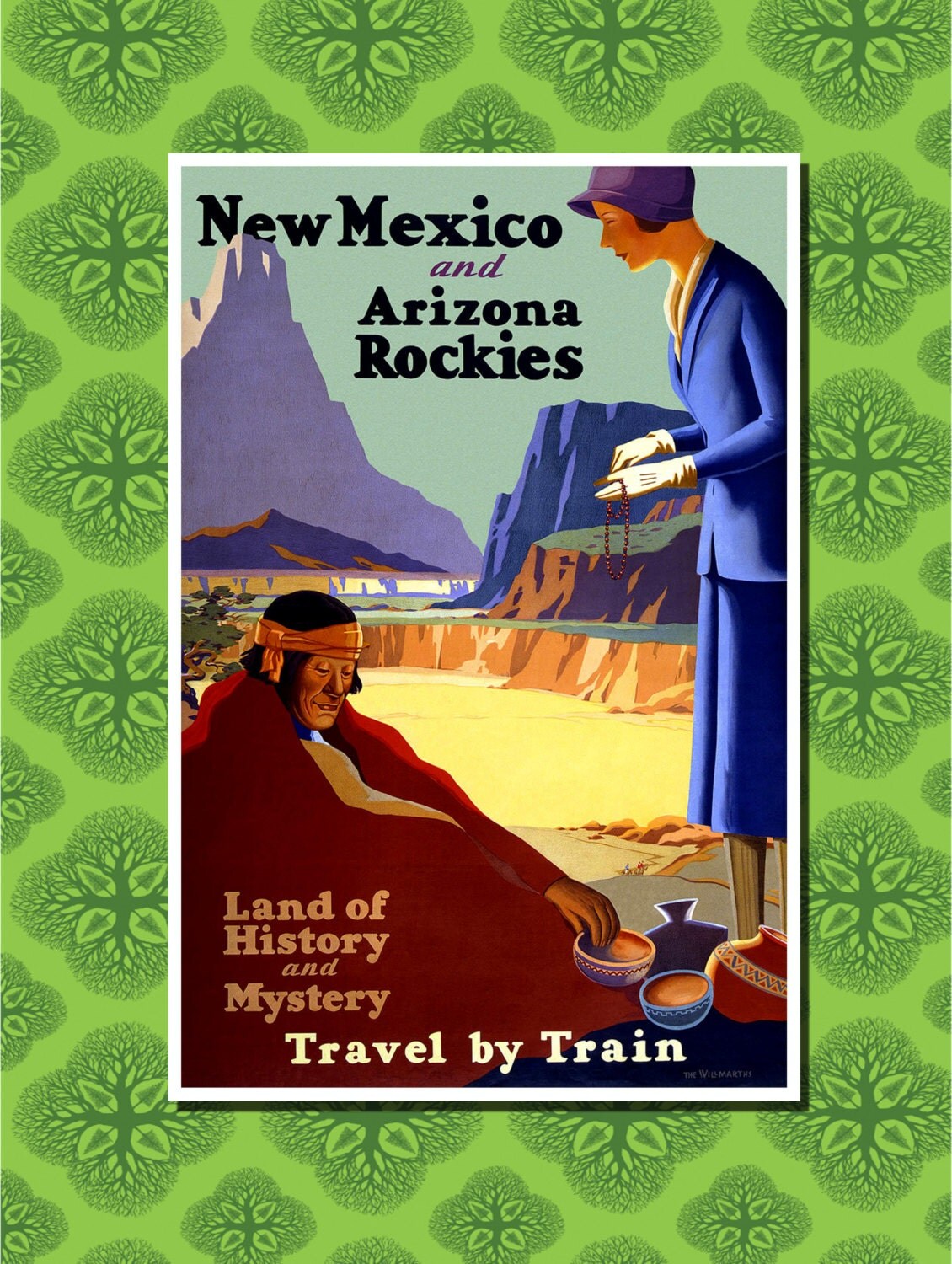 New Mexico Travel Poster Wall Decor 7 print sizes available