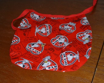 Hand Crafted Valentines Day Reversable Baby Bib