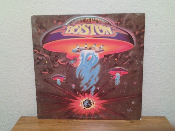 Vintage Boston Self Titled 1st album.Vinyl LP 33 by AbqArtistry