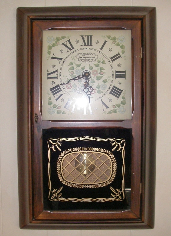 Vintage Home Decor New England Clock Co 1974 8 Day Key Wind