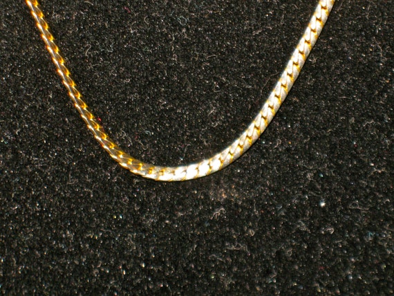 Vintage Les Bernard Gold Tone Chain Necklace 25 inch
