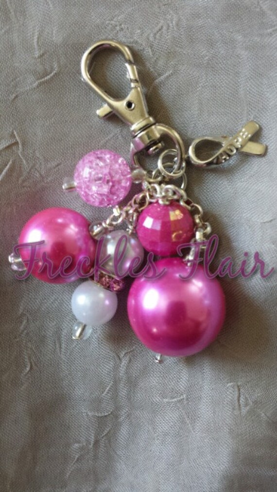 Items similar to breast cancer charm, awareness key charm, pink hope ...