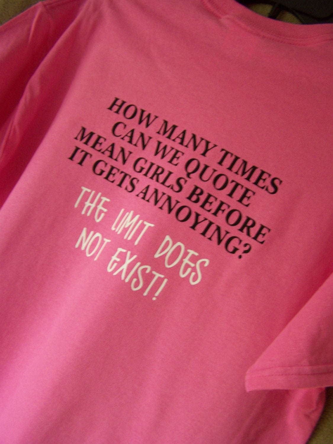 MEAN GIRLS QUOTE The Limit Does Not Exist Tshirt Mean Girls