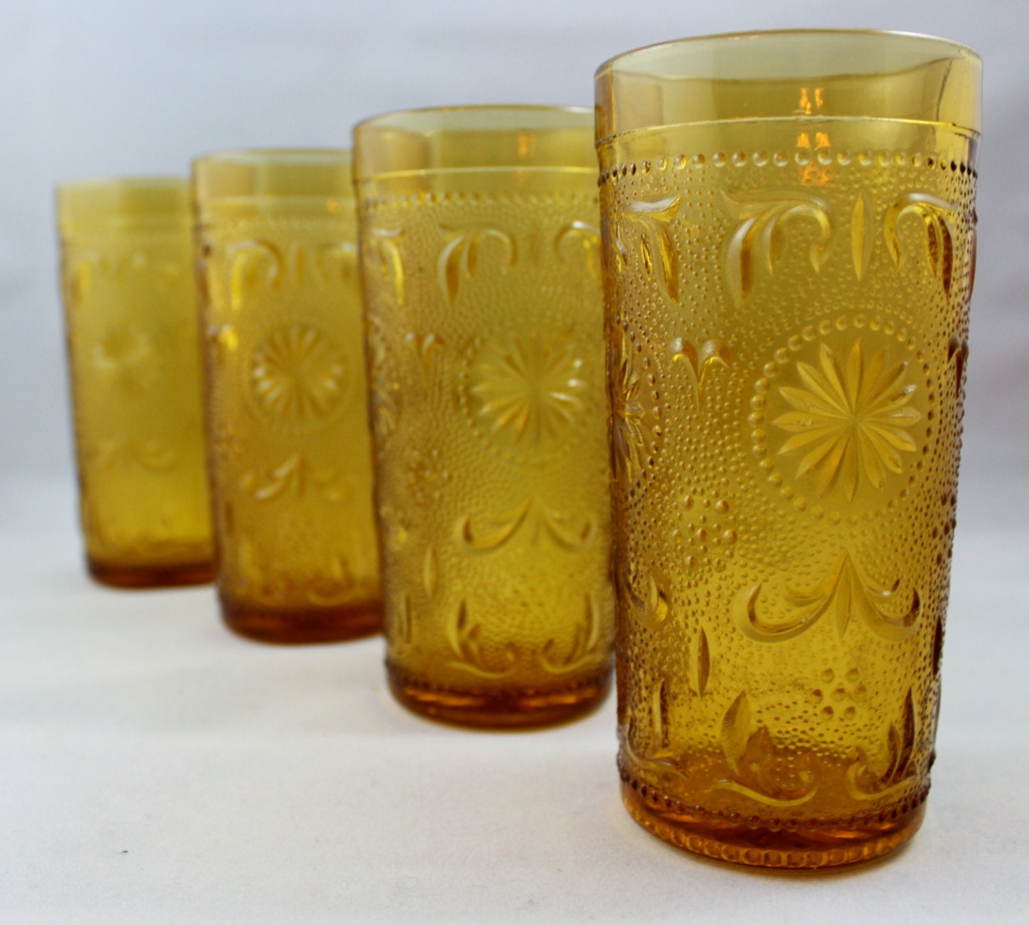 American Concord by Brockway Glass Company Desert Gold Amber