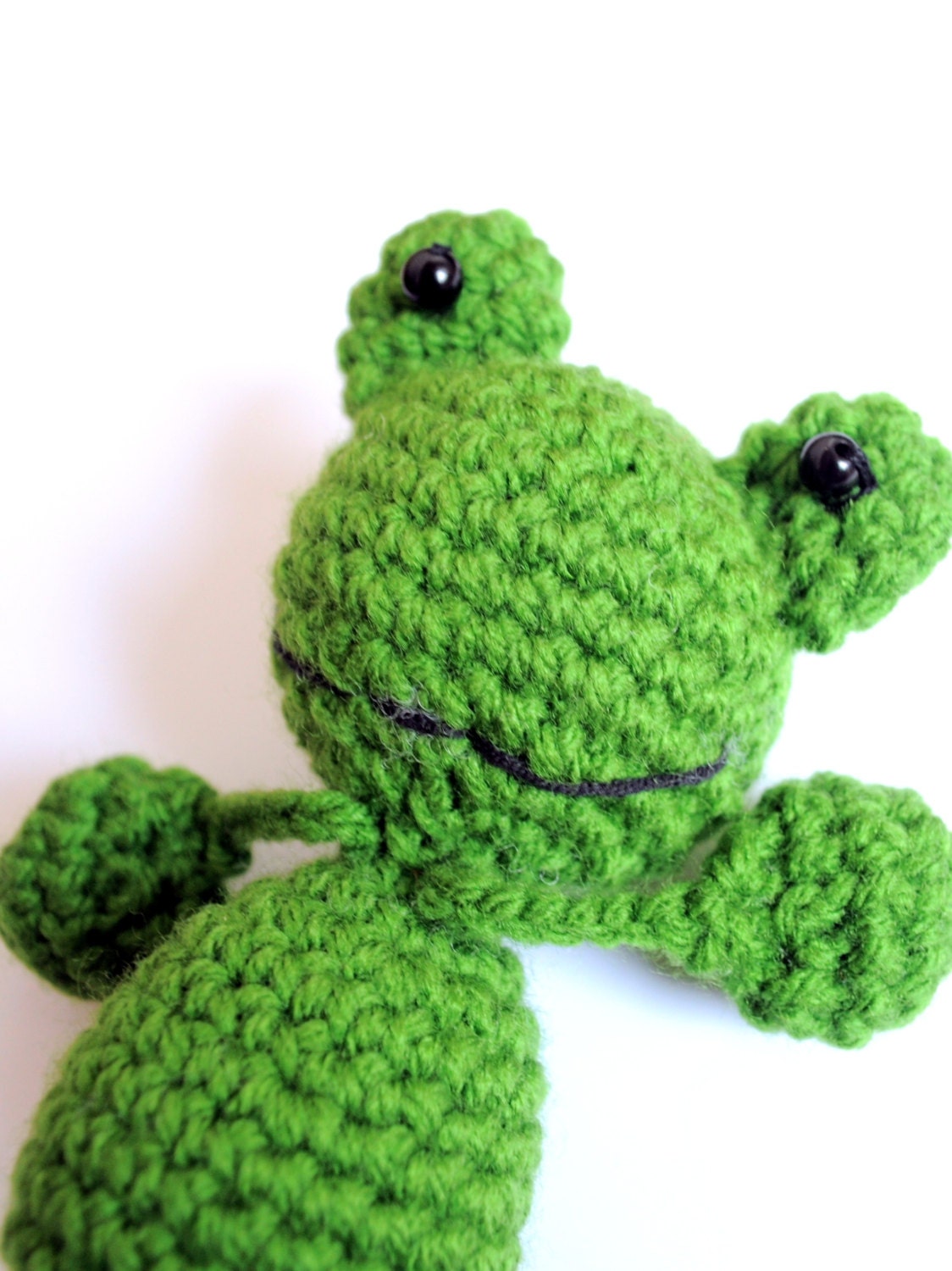 crochet plush frog