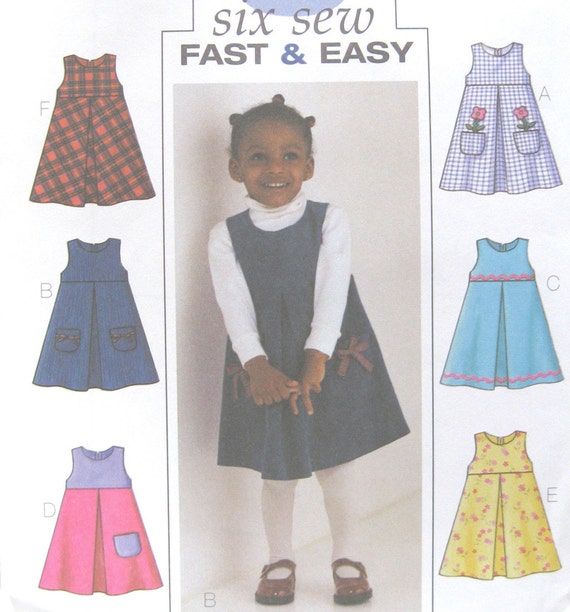 dress pattern toddler jumper for Bodice Zipper A Jumper Pattern Sewing Toddler Line Skirt Back Lined