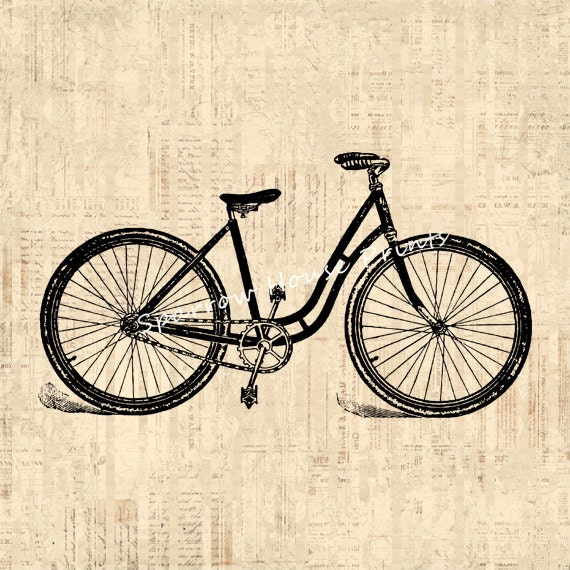 Vintage Bicycle Print 75