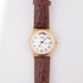 90s Fossil Moonphase Gold Mens Quartz Watch – Similar to Shinola Runwell – Wire Lugs Arabic Numerals