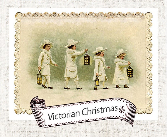 Digital Christmas Postcards - Antique Vintage Christmas Postcard - Victorian Christmas Card - Christmas Cards - INSTANT DOWNLOAD