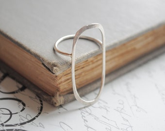 Sterling Silver Large Oval Ring