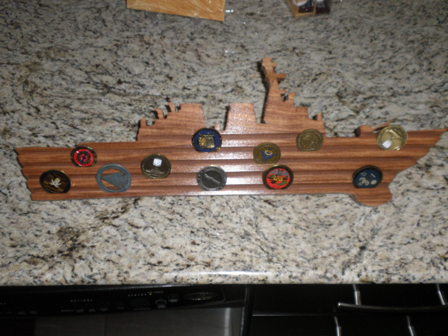 Challenge Coin Display Navy Ship Arleigh Burke Destroyer DDG