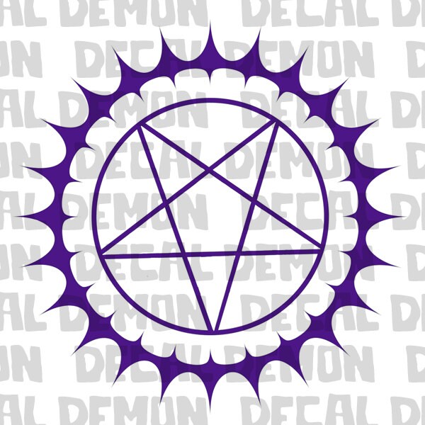 Black Butler Kuroshitsuji Pentagram Inspired Vinyl by DecalDemon