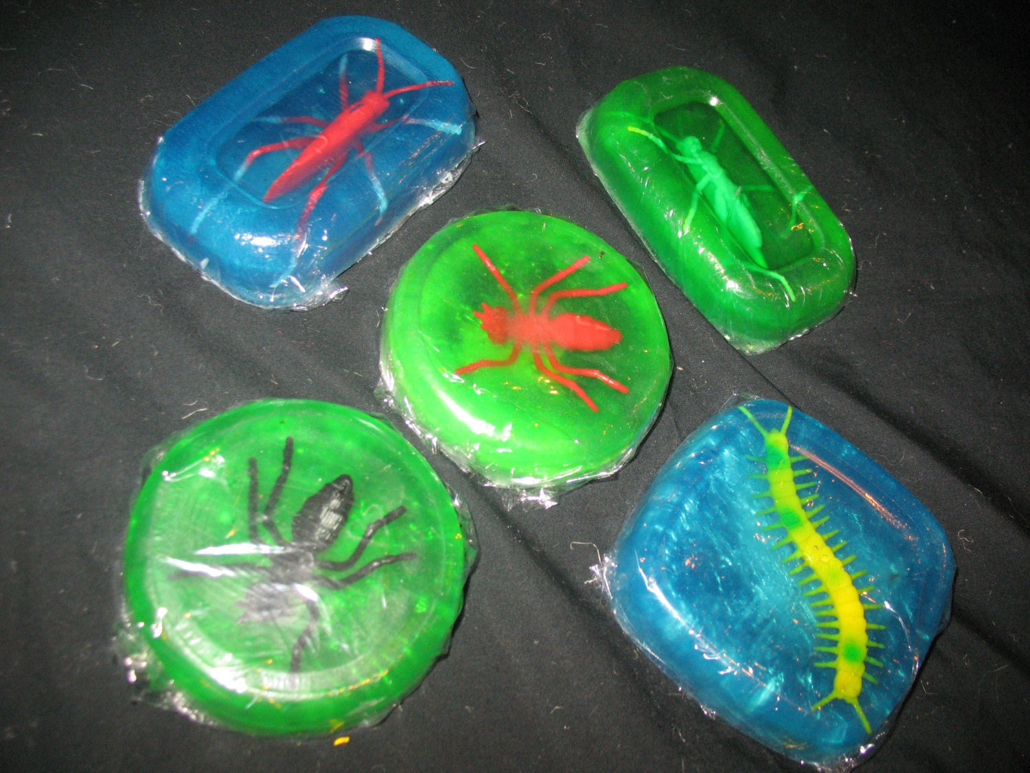Glycerin soap with toy prize inside by CocoandCoCreations on Etsy