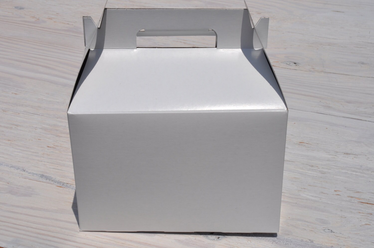 10 Large White Kraft Gable Favor Boxes 9x6x6 by PackItWrapIt