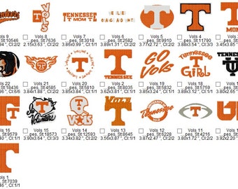 University of Tennessee Vols Huge Set Embroidery Machine Designs ...