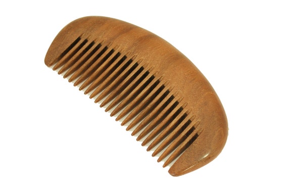 Wooden Comb Medium Tooth Brown Sandalwood Pocket Comb - WC024