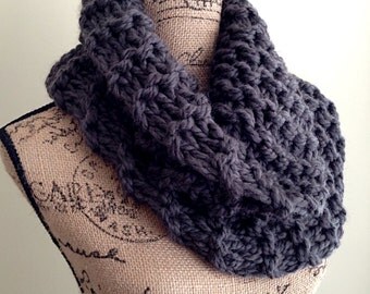 Outlander inspired super chunky knit cowl, womens winter infinity cowl ...