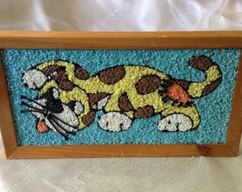 1960's Vintage Gravel Art