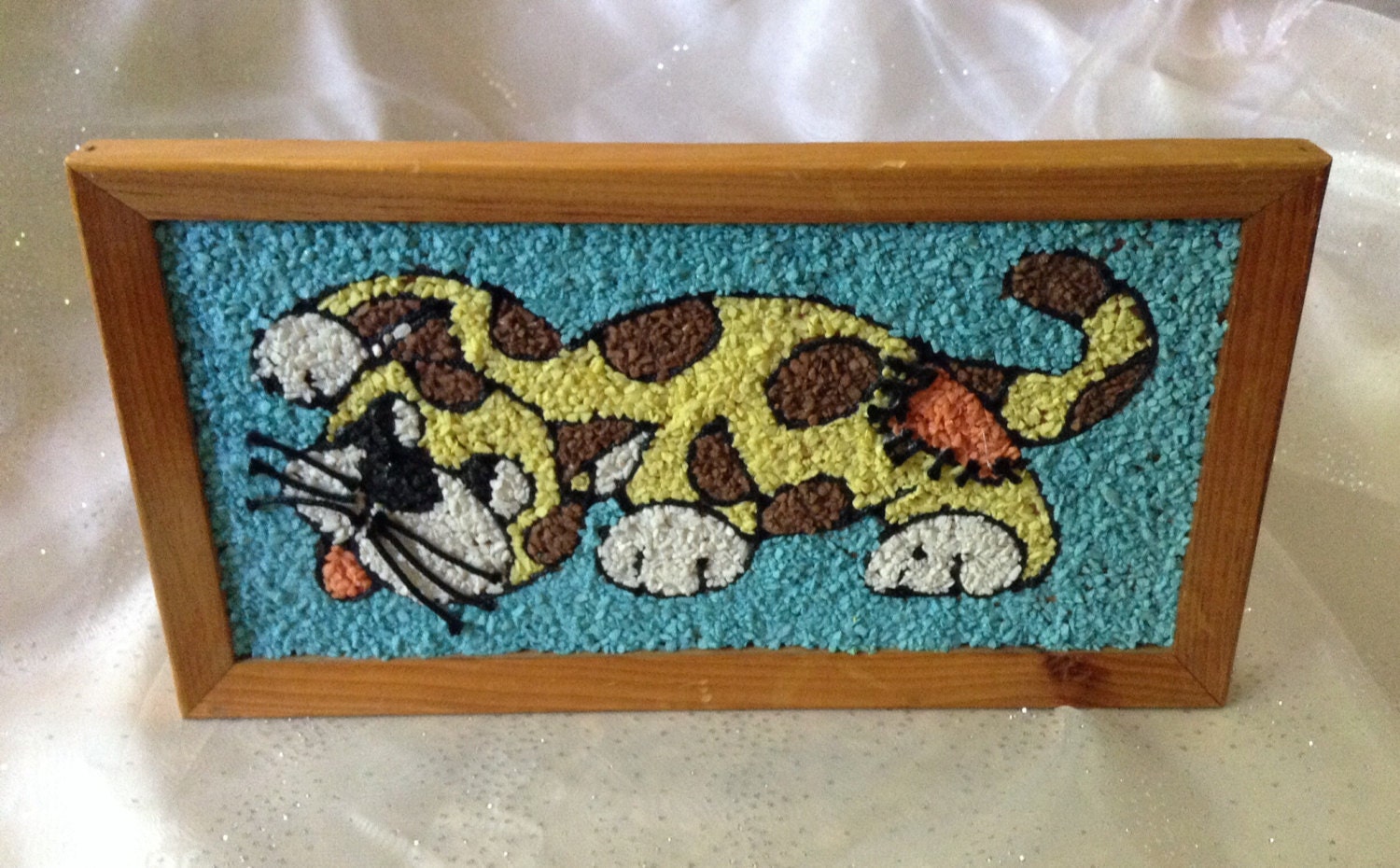 1960's Vintage Gravel Art from FrancescasFavorites on Etsy Studio