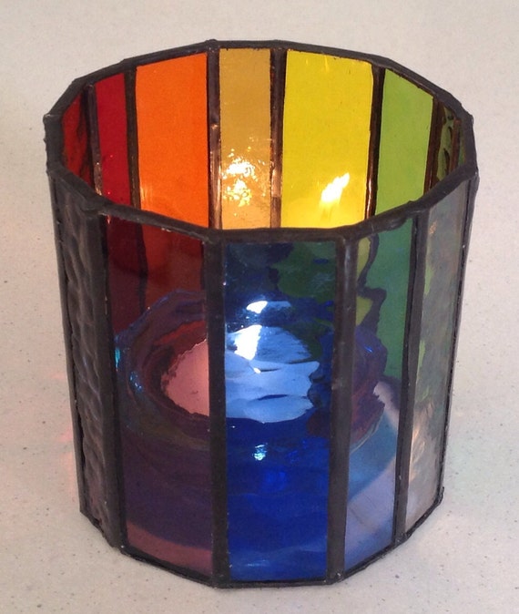 Rainbow Candle Lantern