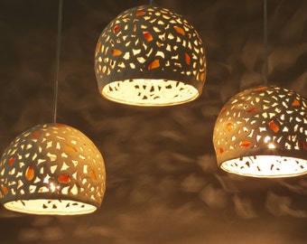 10% off-Chandelier . Ceramic pendant light. Chandelier lighting. Cluster lights. Lighting. Hanging lamp lighting.