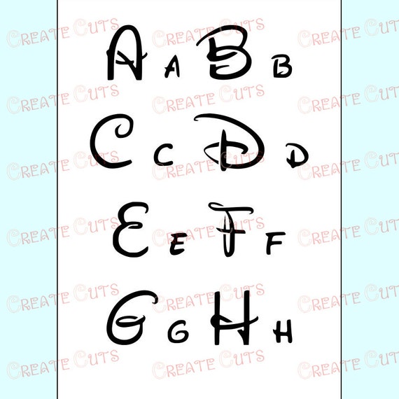 Disney Alphabet Letters reusable STENCIL / for Kids by CreateCuts