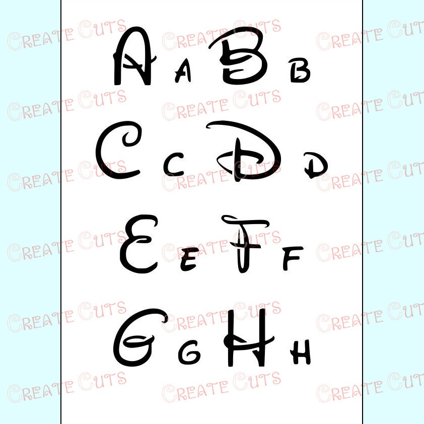 Lettres De L Alphabet Disney Pochoir Réutilisable Pour