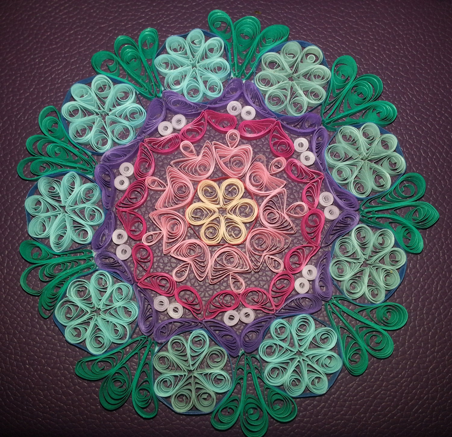 Handcrafted Quilled Mandala by FranMadeCards on Etsy