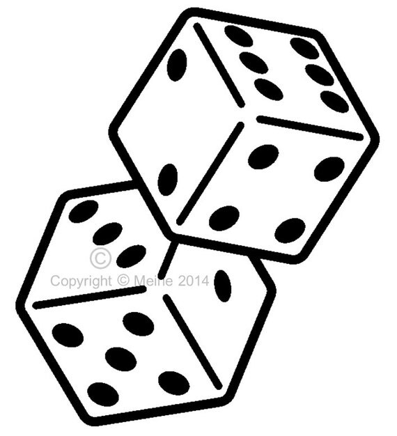 Dice Decal Choose Size Vinyl Graphics for Cars Trucks by TopCraft