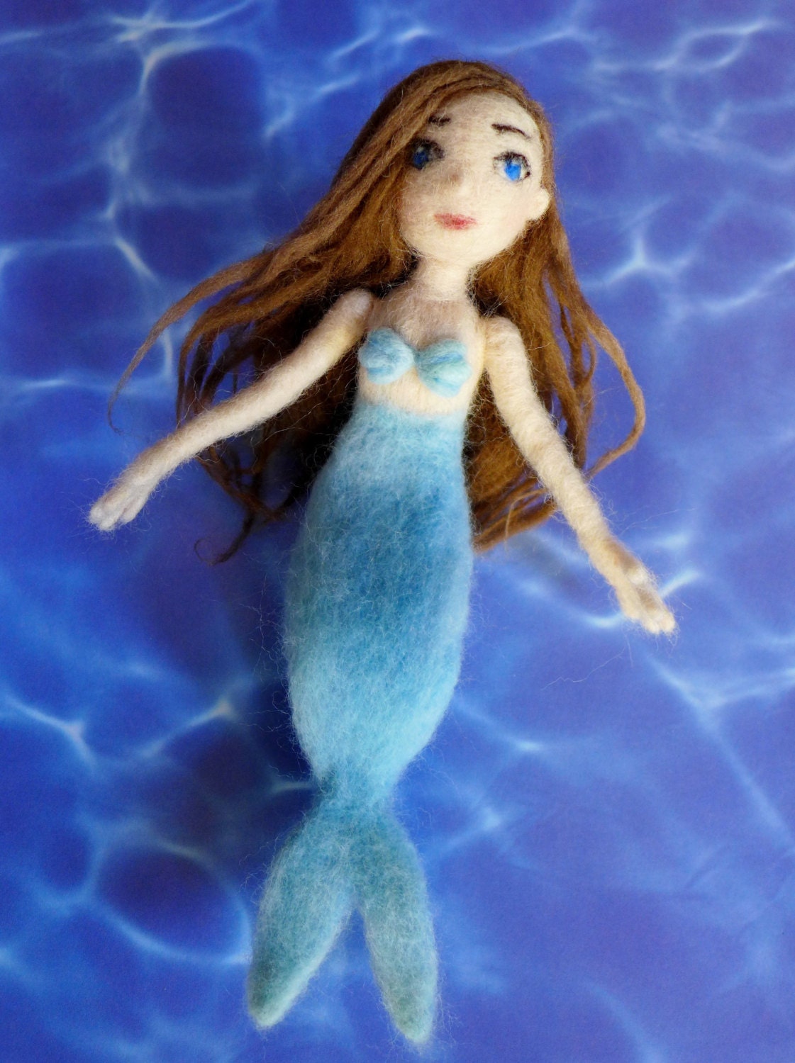 Needle felted mermaid