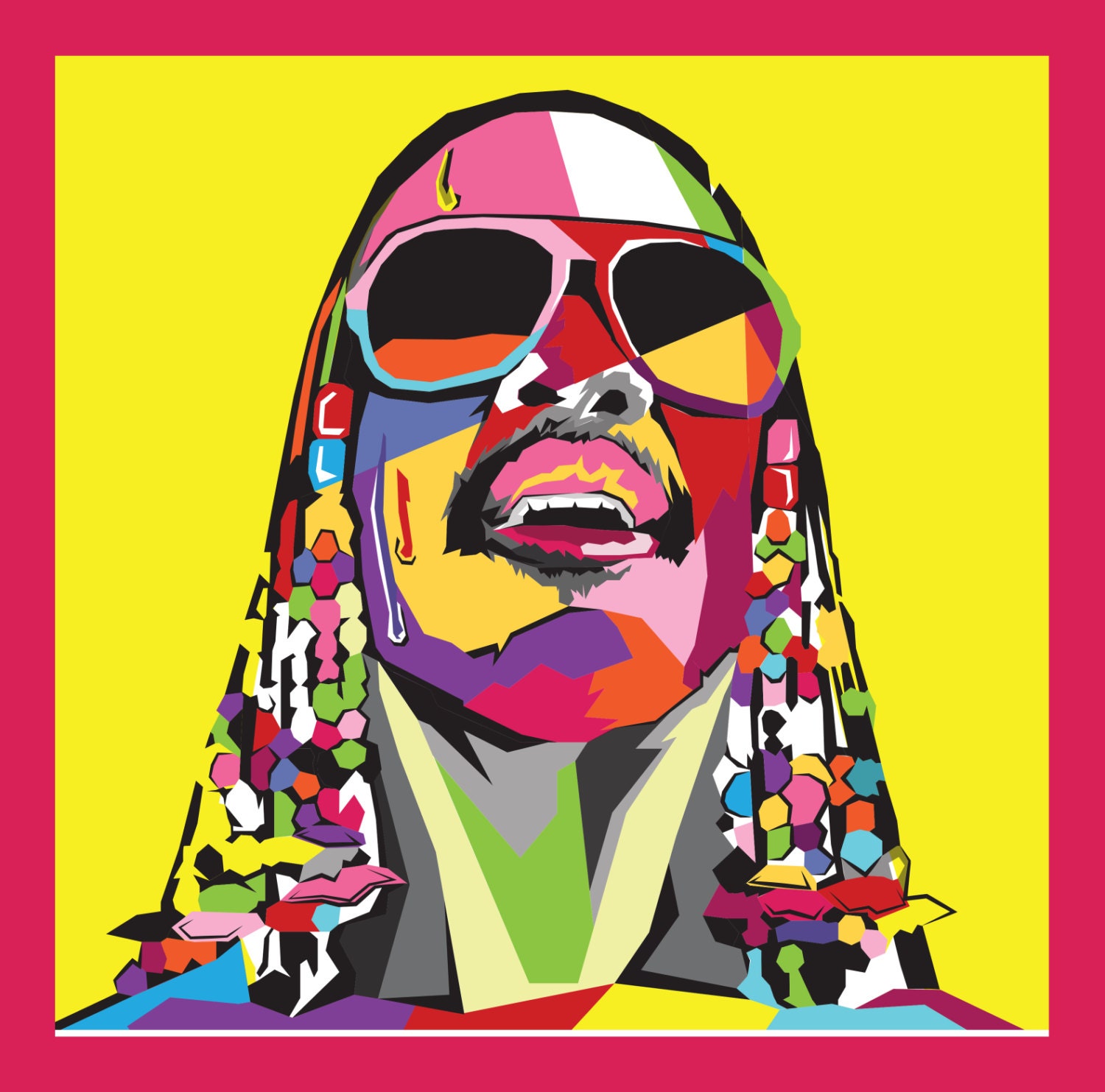 Stevie Wonder Pop Art Illustration by JoRoweDesign on Etsy