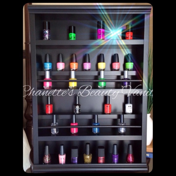 Items similar to Nail Polish Rack & Organizer (Beautiful, Elegant, Sleek, HighEnd Custom