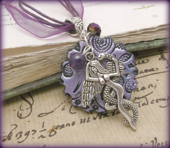 Lilith-Goddess Goddess Lilith pendant necklace with amethystt,Gemsones Wiccan ...