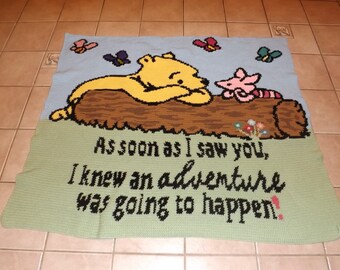 SALE 20% off As soon as I saw you. Winnie Pooh & Piglet PATTERN ONLY