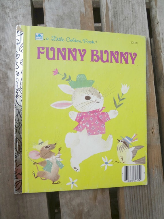 Funny Bunny Little Golden Book Original printing