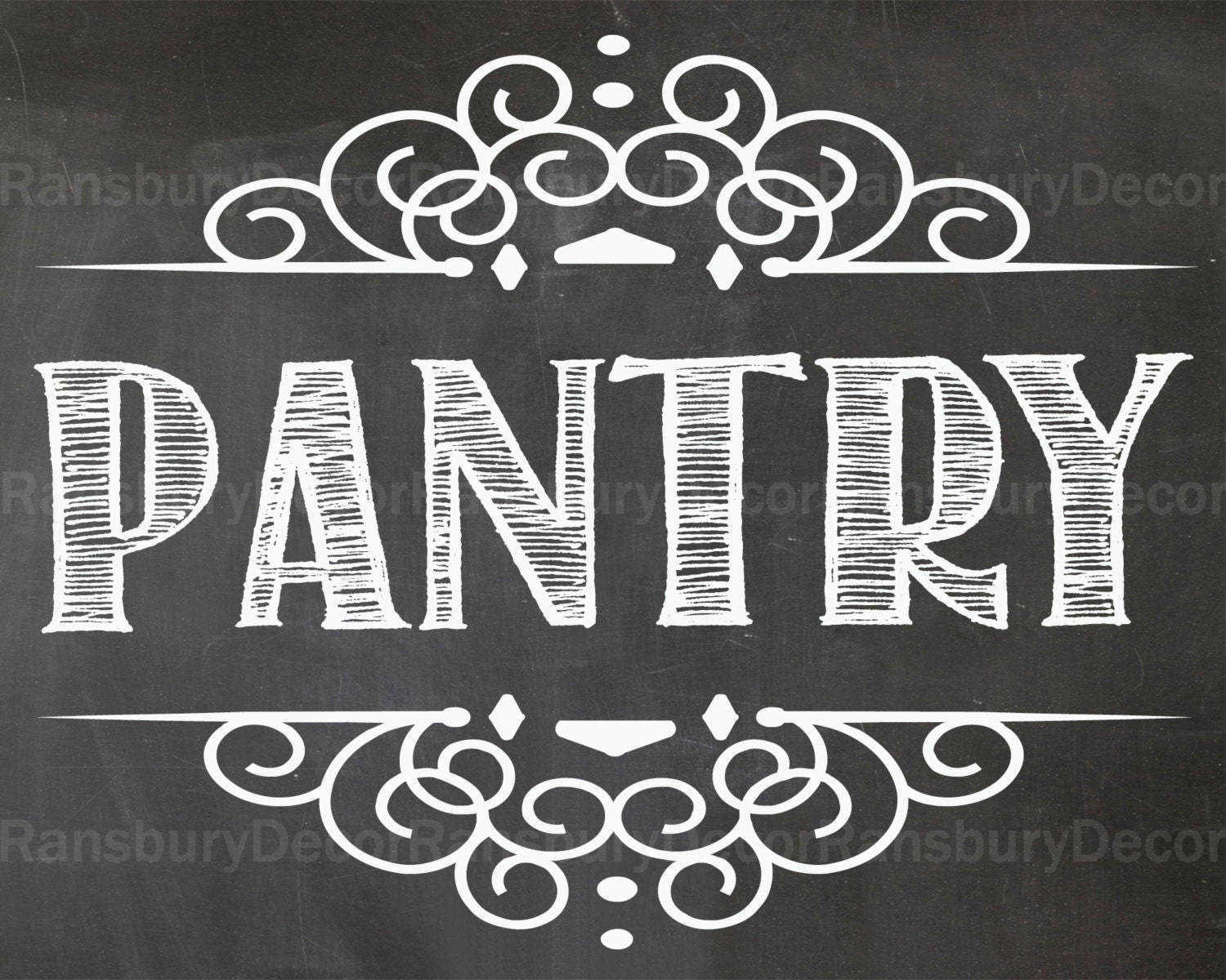 Pantry Chalkboard Sign Digital Chalkboard Sign Instant