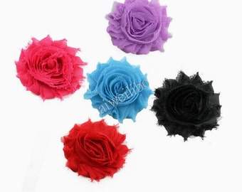 Shabby Chiffon Flower, Fabric Flower For Headband And Hair Accessories H10043