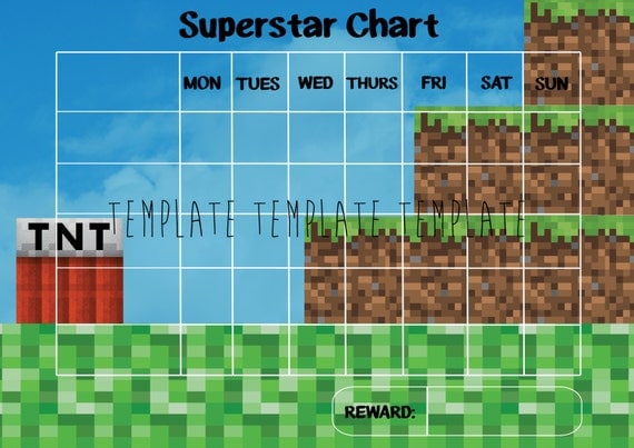 Minecraft Superstar Chart/Reward Chart