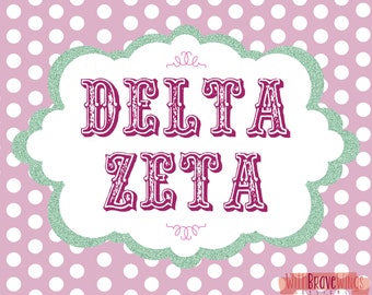 Popular items for delta zeta on Etsy
