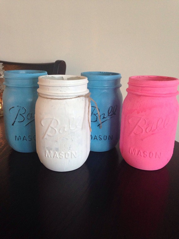 Items Similar To Painted Mason Jars On Etsy   Il 570xN.597631814 Bhqs 