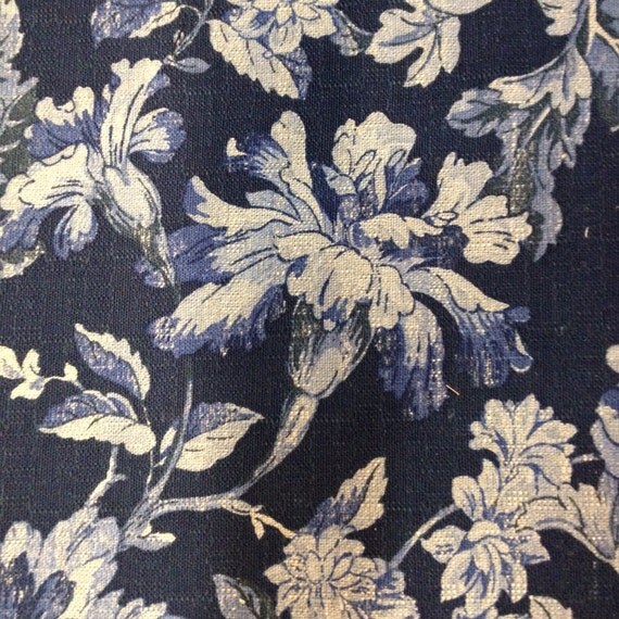 French Country Blues Floral Fabric Upholstery By ShopMyFabrics   Il 570xN.644530534 F7af 